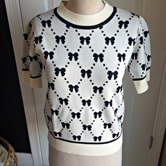 NEW! BEAUTIFUL TRENDY BOW KNOT SWEATER - Picture 1 of 5